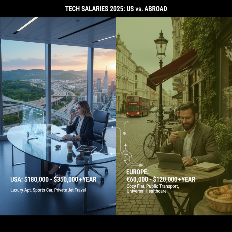 Salary Guide 2025 (Updated): How Much Does a Tech Professional Earn (US vs. Abroad)