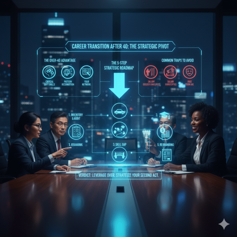 Career Transition After 40: The Complete Roadmap to Change Fields Safely and Strategically